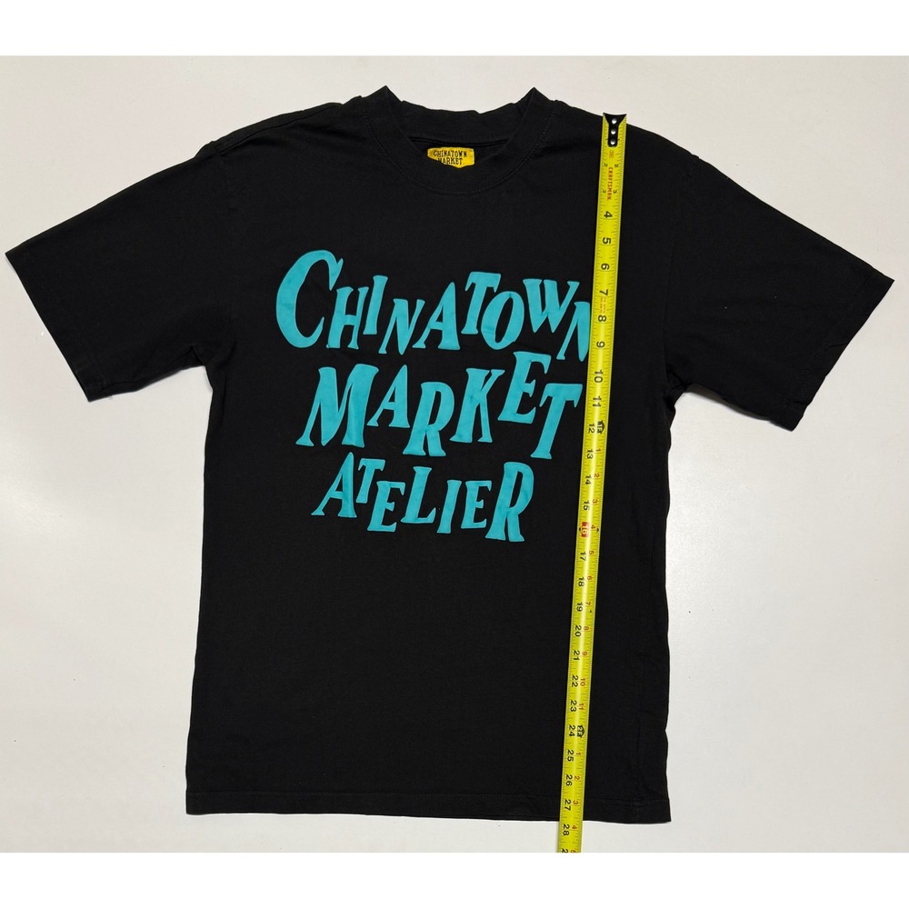 Chinatown Market Atelier Graphic T-Shirt Black Teal Mens Medium Streetwear